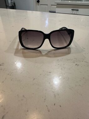Gucci Black Frame Sunglasses with Gradient Gray Lenses